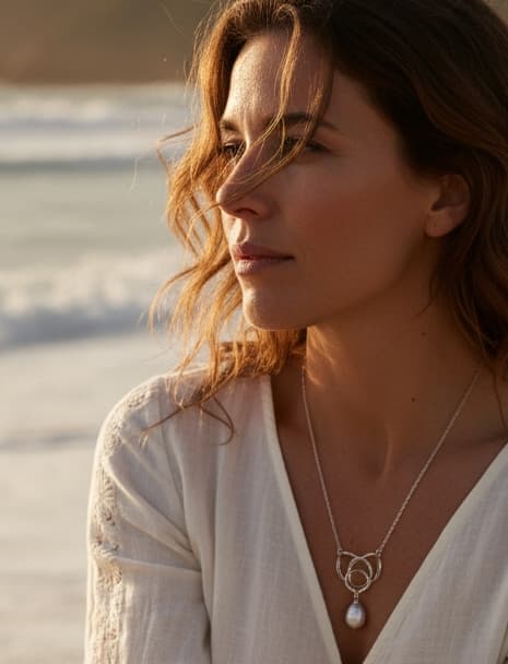 Woman wearing sunglasses under dappled light